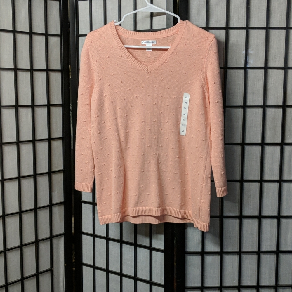 New with tags peach womens croft Sweater